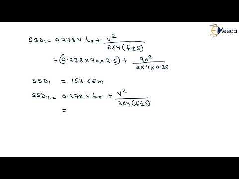 1st Numerical of Stopping Sight Distance - Highway Geometric Design - Transportation Engineering 1
