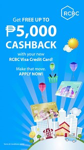 Take the leap and reap the rewards!  Get FREE ₱3,000 CASHBACK with...