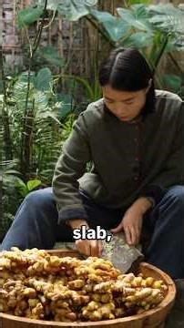 Traditional Ginger Powder Making #china #traditional #handmade #ginger #dessert #coolingfood #rural