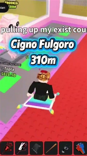 Getting Cigno Fulgoro 310m #roblox