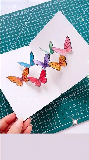 3D butterfly card 🦋✨#art #giftideas #creativeart