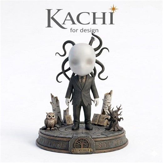 Slenderman Figure STL – Creepy Tall Man Chibi – Horror Miniature – 3D Printable Model – FDM Friendly STL Download - Etsy