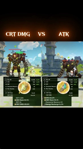 CRT DMG vs ATK !? #GenshinImpact