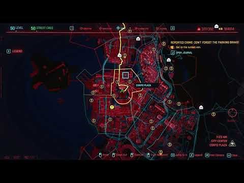 Cyberpunk 20777 CORPO PLAZA Location on the Map in City Center