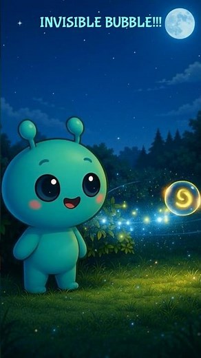 Bubble Lands on Earth | The Cutest Arrival Story 💚✨ #shorts