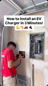 Electrician shows how to install an EV (Electric Vehicle) Charger in 3 Minutes! ChargePoint HomeFlex Hardwired Charger, Thoughts? #electrician #bluecollar #electricalcontractor #hendythesparky #trending | Chris Henderson