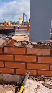 27K views · 202 reactions | Brick by beautiful brick! 隣 Laying these engineering bricks against the steel column requires next-level precision. This isn't just a wall; it's a strong, durable, and perfectly aligned foundation detail. Watch that final tuck and tap—the skill is undeniable! #EngineeringBrick #Bricklaying #ConstructionLife #Masonry #PrecisionWork #BuildingStrong | Jack Contruction | Facebook