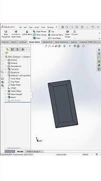 How To Make Hemming Bend in Sheet Metal | SolidWorks Quick Tutorial #shorts | RAMS CAD