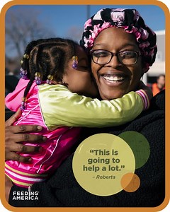 25 reactions | Continuing your support helps families, like Roberta's, get through summer—$1 helps provide at least 10 meals. | Feeding America | Facebook