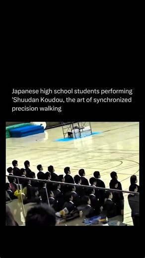 Wizlen on Instagram: "​🚶‍♂️ The Art of Perfect Precision ​Witness the mesmerizing power of 'Shuudan Kodou' (synchronized precision walking) performed by Japanese high school students. This is more than just marching—it's an incredible display of discipline, teamwork, and flawless execution. ​The level of synchronization achieved here is truly mind-blowing. Every step, every turn, perfectly aligned. It highlights the beauty that can come from collective focus and dedication. ​Tag a friend who ne