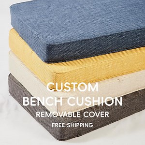 Custom Bench Cushion Window Seat Cushion Indoor Outdoor Mudroom Bench Cushion Free Shipping - Etsy