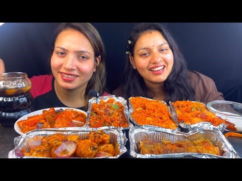 Stone,Paper,Scissor Eating Noodles,Fried Rice,Momo,Spring Roll,Chilli,Chilli Paneer,Colddrink