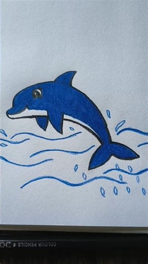 blue whale drawing #shorts