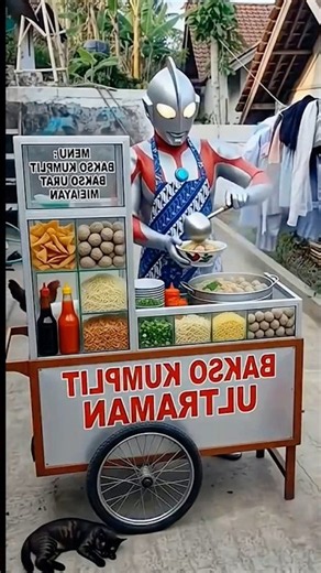 ultramen ko jualan bakso😲#shorts #funny #comedy #fypシ゚viral