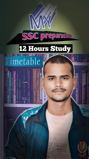 SSC Preparation🔥 Timetable | 12 Hours Study💪 #minivlog #ssc #upsc