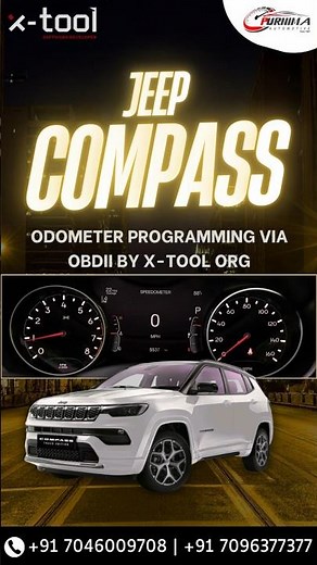 Jeep Compass Odometer Programming via OBD – Done with X Tool Org 🔧 #jeep #jeepcompass2025 #shorts