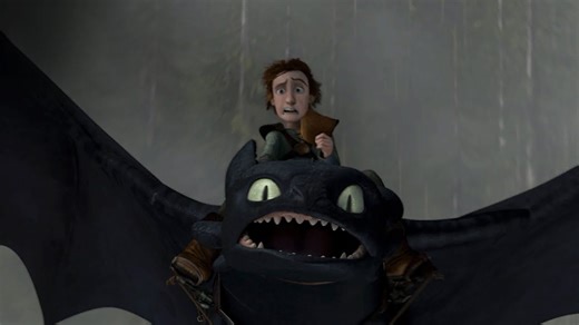 Hiccup soars through the sky with Toothless | How to Train Your Dragon