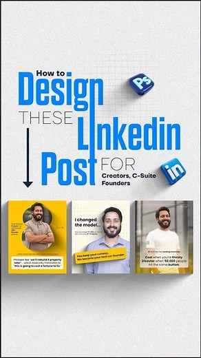 How to Design LinkedIn Post #photoshopdesign #graphics #linkedintips #linkedintutorial #branding