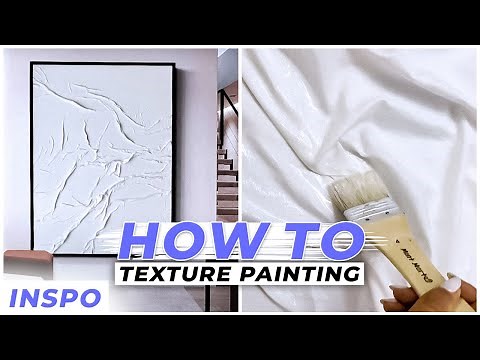 How To Create A Textured Painting On A Budget | DIY | 3D Painting Tutorial