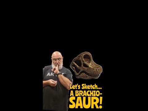 286 Days Strong: Today, I'm Sketching a Brachiosaurus Skull!