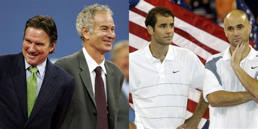 "I wouldn't mention Andre Agassi's name in the same breath" - When Jimmy Connors bluntly denied American a place alongside Sampras, McEnroe & himself