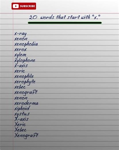 Letter X Words for kids/Words starting with X/letter X words/X for Words/Alphabet X