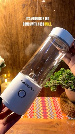 Ananya 🤍 on Instagram: "If you also want to make your daily work easy & effortless, comment down for the link 🔗 So, let’s make a healthy smoothie bowl for breakfast. ✨ ✨ And to make it super easy and handy, I’m using this @superstud.in ‘s USB portable blender. ✨ This blender is compact, rechargeable, and very easy to use. ✨ It’s affordable and comes with a USB cable, so you can charge it anytime, anywhere. ✨ Just add your ingredients, press the button, and it blends smoothly in seconds. ✨ For