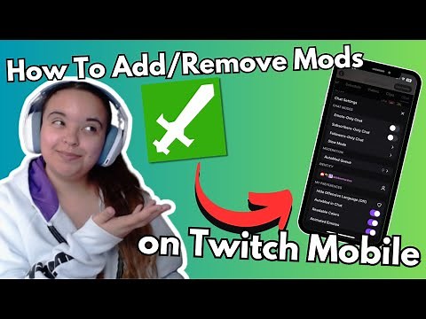 How To Add/Remove Mods on Twitch Mobile in 2024! (Twitch Mod Tutorial)