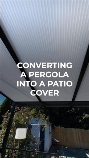 Can I convert my pergola into a patio cover?