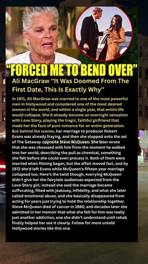Ali MacGraw ''It Was Doomed From The First Date, This Is Exactly Why'' #shorts