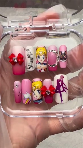 This isn’t about one anime — it’s about the feeling they leave behind. #animenails #anime #nailart