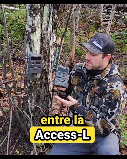 🦌 ACCESS-L vs ACCESS — laquelle choisir? La Access-L est une version allégée de la caméra Access 🎯 ➡️ Plus rapide à se connecter au réseau ➡️ Moins énergivore ➡️ Fonction mode veille du déclencheur ➡️ Plus abordable Elle sacrifie certaines fonctions avancées (GPS, flux vidéo en direct, couleur camo), mais offre une performance fiable, économique et rapide pour recevoir vos photos ou vidéos à distance. 📸 La caméra Access reste idéale si vous recherchez : un suivi GPS, un accès au flux vidéo en