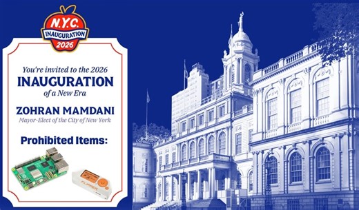NYC Mayoral Inauguration bans Raspberry Pi and Flipper Zero alongside explosives
