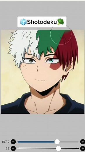 🥦Deku and shoto fusion🧊 I find him cute 😔 #mha #bnha #anime #shoto #deku #anime