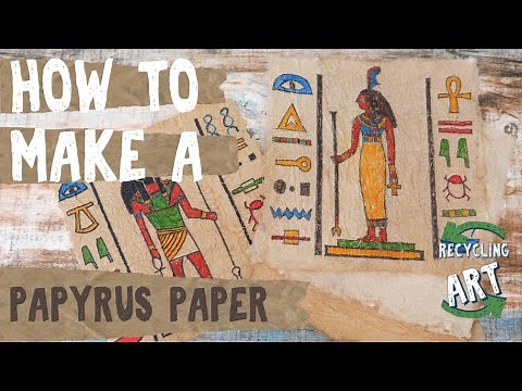 How to make a Papyrus paper - Recycling Artwork