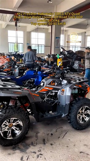FULL SIZE 4X2 Predator Automatic 300CC Chain drive Water cooled ATV Quad bike - Off Road Tires DDP ENGINE: BS300, 276ML,WATER COOLED, Loading 250kg 12" tyre Top speed: 60-80 km/h WhatsApp 8618565119998 emaxbike2016@gmail.com | Emax Motorcycle Co.,Ltd