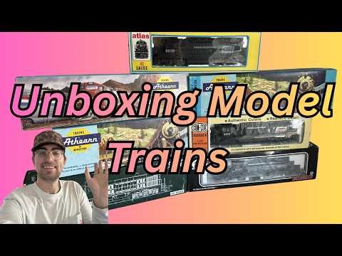 Unboxing And Testing HO Scale Model Trains That I Won At Auction | Athearn | Kato | Atlas | Con-Cor