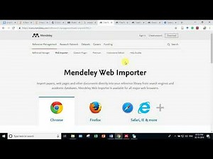 How to Use Mendeley (Hindi)