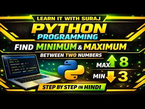 Python Program to Find Max and Min Between Two Numbers | Step-by-Step Explanation