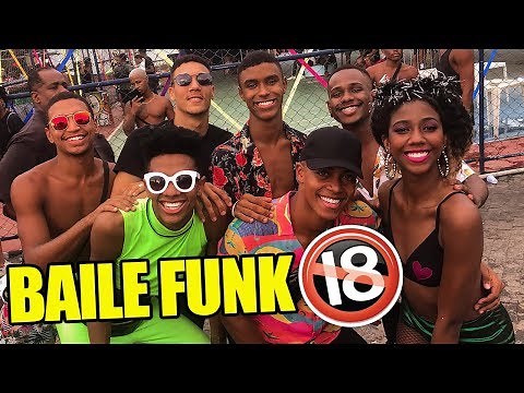 Dancing wildly at a funk party in Rio de Janeiro.