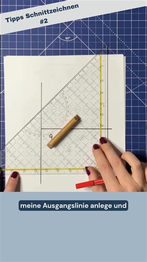 Damit du dein Schnittmuster exakt im schrägen Fadenlauf zuschneiden kannst, musst du zuerst auf dem Schnittmuster den schrägen Fadenlauf einzeichnen. Mit dem Geodreieck geht das ganz leicht 🤩 ➡️ Hast du Lust noch heute mit dem Schnittzeichnen zu starten? Kommentiere einfach mit dem Codewort H2 und ich sende dir den Link zum Kurs. 📌Damit ich dir den Link als Nachricht senden kann, stelle sicher, dass du mir folgst und du Nachrichten empfangen kannst. Schnittzeichnen | Hobbyschneiderin | Nähen |