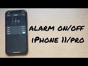 Alarm on/off iPhone 11/pro