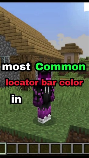 The most common locator bar color in Minecraft #minecraft