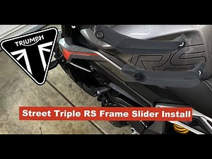 Installing Frame Sliders On My 2024 Triumph Street Triple RS!