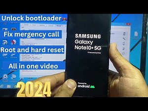 Samsung Note 10+ fix emergency call / unlock bootloader/Root /imei status Ng to ok☑️2023