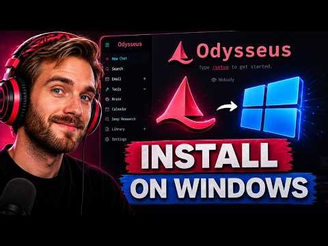 How to Install and Setup PewDiePie Odysseus on Windows 10/11 | Run with Ollama Tutorial