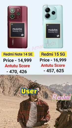 5.5K views · 287 reactions | Redmi Note 14 se vs Redmi Note 14 | Amar Kumar | Facebook