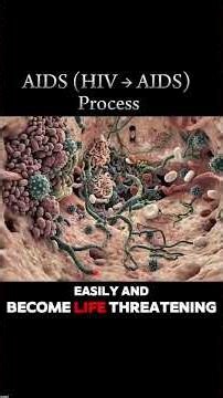 How HIV Turns Into AIDS: The Complete Process Explained | Signs, Stages & Prevention #HIV #AIDS