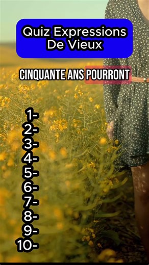 Expressions des seniors : Quiz pour les plus de 50 ans