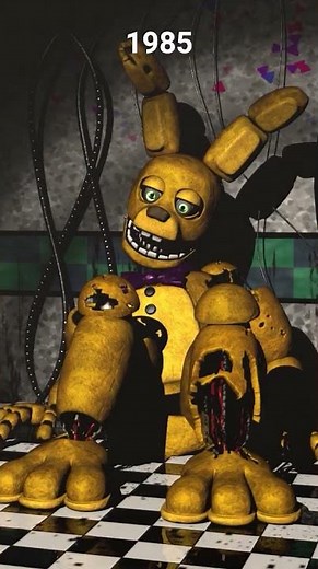 FNAF Springlock Animatronics over the years